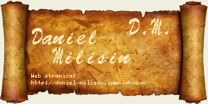 Daniel Milišin vizit kartica